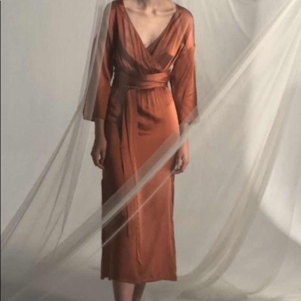 Paloma Wool Leonor Wrap Dress. Sz M/38, fits like a S/M. Never worn.
